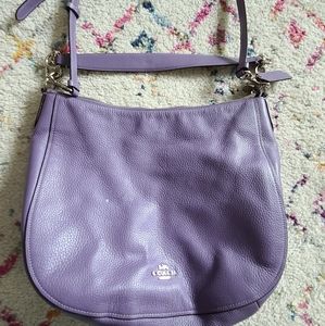 Coach Ellen hobo purple purse
